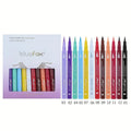 12 Color Waterproof Liquid Eyeliner Set - Multi-Purpose & Long-Lasting