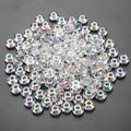 15mm Transparent Acrylic Bead Spacers - Large Hole Flat Round Loose Beads for Jewelry Making