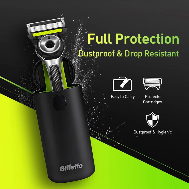 Magnetic Razor Stand Holder Storage Box for Gillette Razor — Travel Friendly