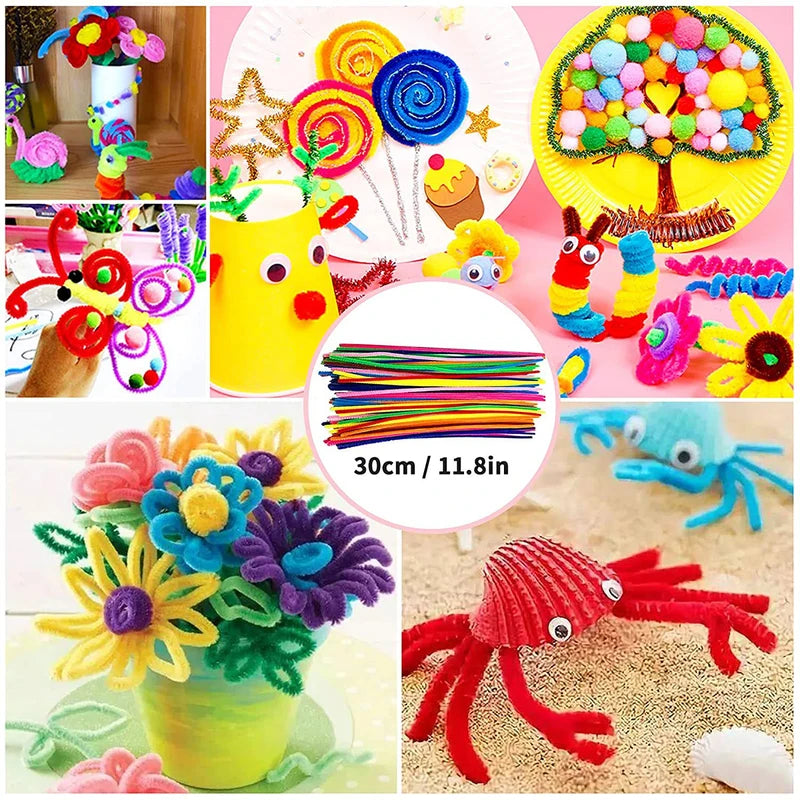 Kids DIY Art Craft Set - Creative Craft Supplies Kit for School & Party
