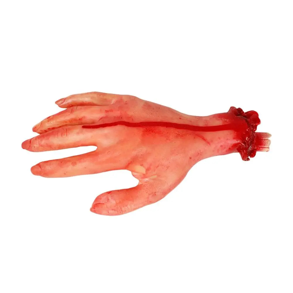 Halloween Horror Fake Hands Blood Latex Props Haunted House Decoration
