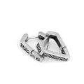 Men's Celtic Minimalist Hoop Earrings Stainless Steel Punk Jewelry