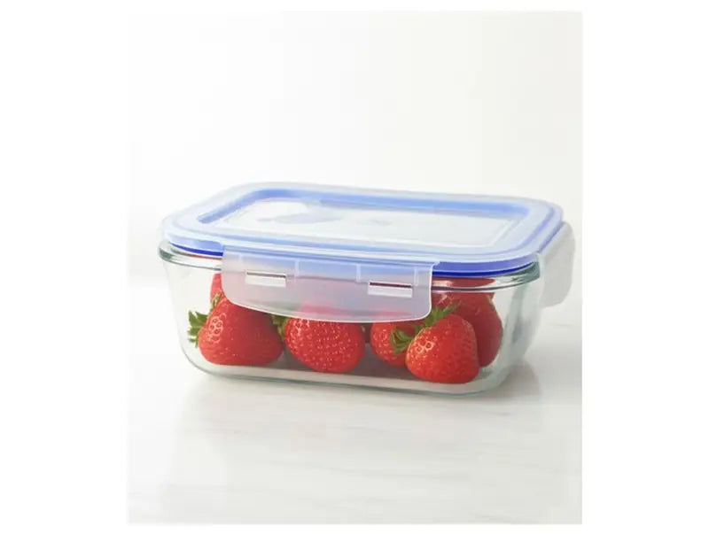 Glass Jar Set with Lock & Stock Lids - 640ml, 10 Pieces, Food Storage