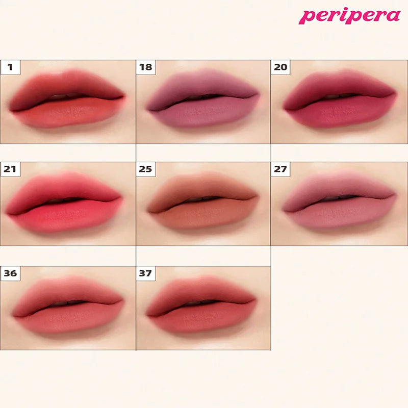 K-Beauty Ink Velvet Lipstick - High Pigment, Long Lasting, Velvet Matte