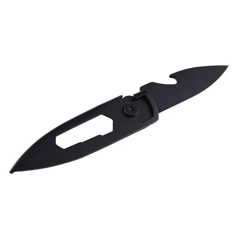 Mini Outdoor Multi Tool Folding Knife Keychain - Stainless Steel, Compact & Durable