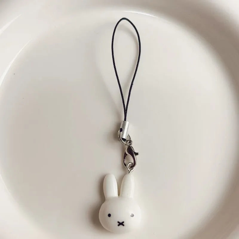 Kawaii Miffy Couple Pendant Keychain & Backpack Decoration Cartoon Rabbit Toy