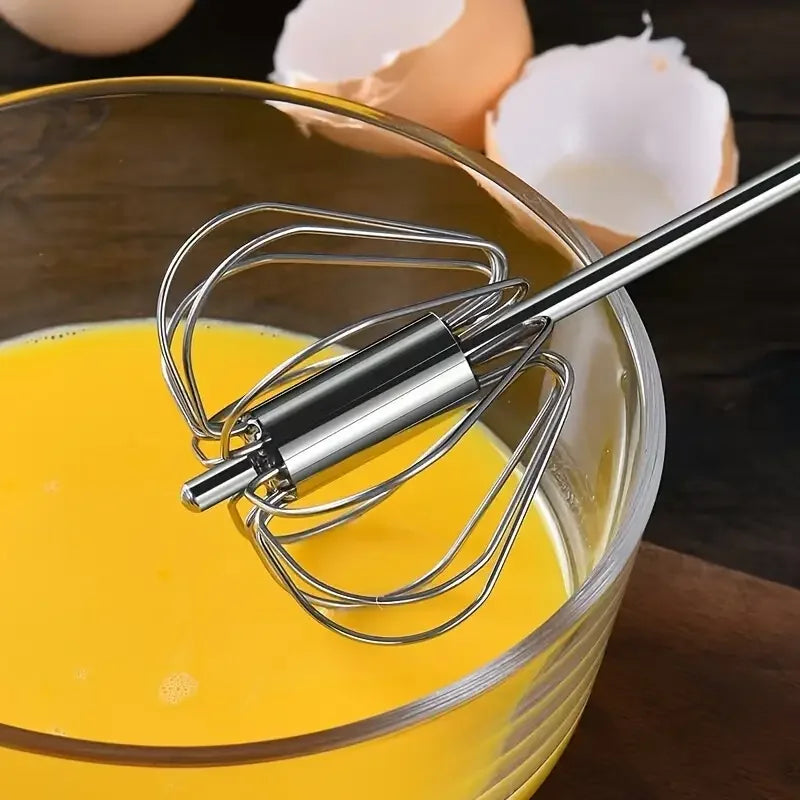 Manual Egg Beater Stainless Steel Hand Mixer for Kitchen Cooking - Multi Color