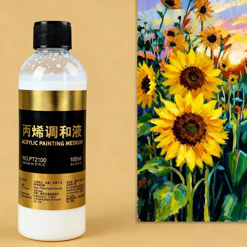 100ml Acrylic Fluid Medium Paint Thinner for Artists & Crafting