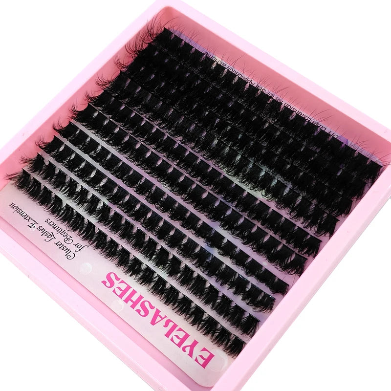 Fluffy Lash Clusters 10-18mm DIY Eyelash Extensions — Mixed Styles & Curl Options