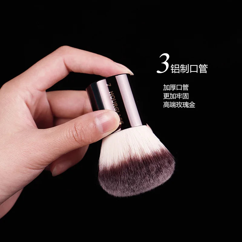 Finishing Makeup Brush - Powder Contour Professional Makeup Tool with Metal Handle