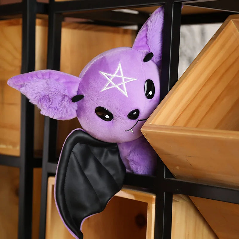 25cm Halloween Plush Demon Bat Toy for Boys and Girls - Soft Cartoon Bat Model for Christmas & Halloween Gifts