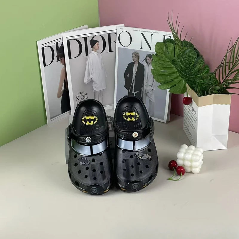 Anime Batman Slippers for Men Non-Slip Outdoor Beach Sandals - Festival Gift