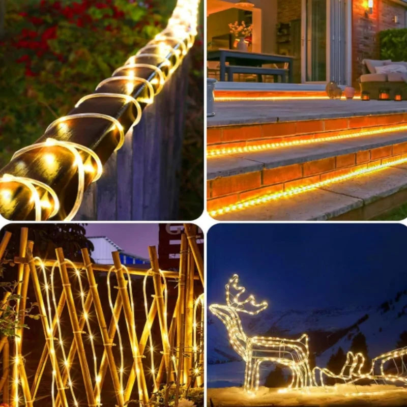 Outdoor Waterproof Solar String Lights for Garden & Holiday Decoration