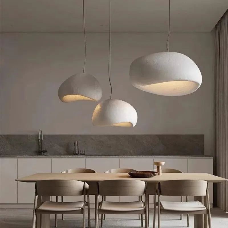 Modern LED Ceiling Pendant Light for Living Room Dining Bedroom Nordic Wabi Sabi Home Decor