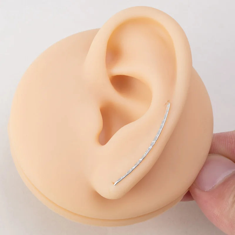 2pcs U-Shaped Clip Earrings Stainless Steel Ear Cuffs for Women Piercing Jewelry