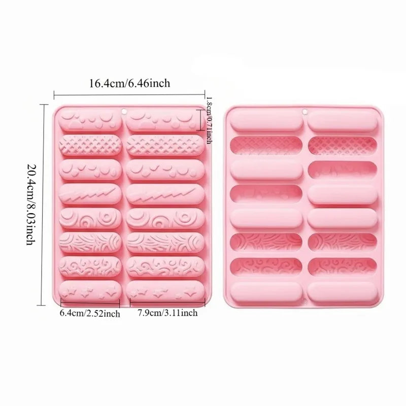 Silicone Chocolate Molds with 16 Cavities for Candy Baking & Resin Crafts