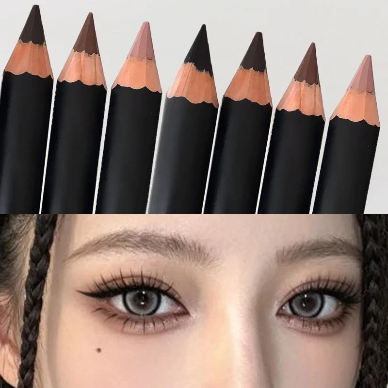 4-Color Matte Waterproof Eyeliner Pencil Set - Smokey, Punk, Long-lasting