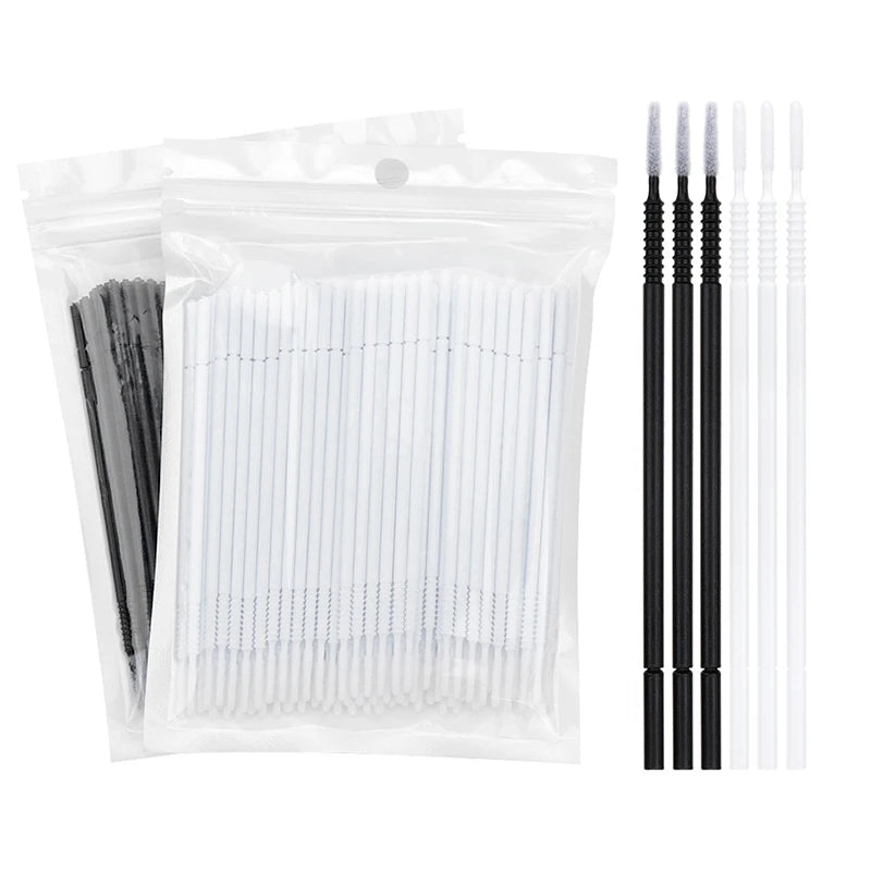 100pcs Micro Makeup Brush Set for Lash Extensions and Precision Application