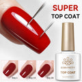 10ml Water Drop Top Coat Clear Nail Art Gel Polish for 3D Manicure & Crystals