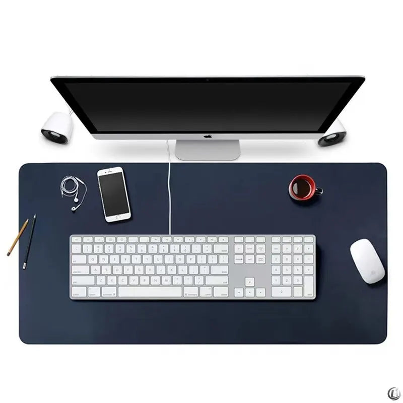 Large 70x35cm Waterproof PU Leather Desk Pad Mouse Mat for Office & Gaming