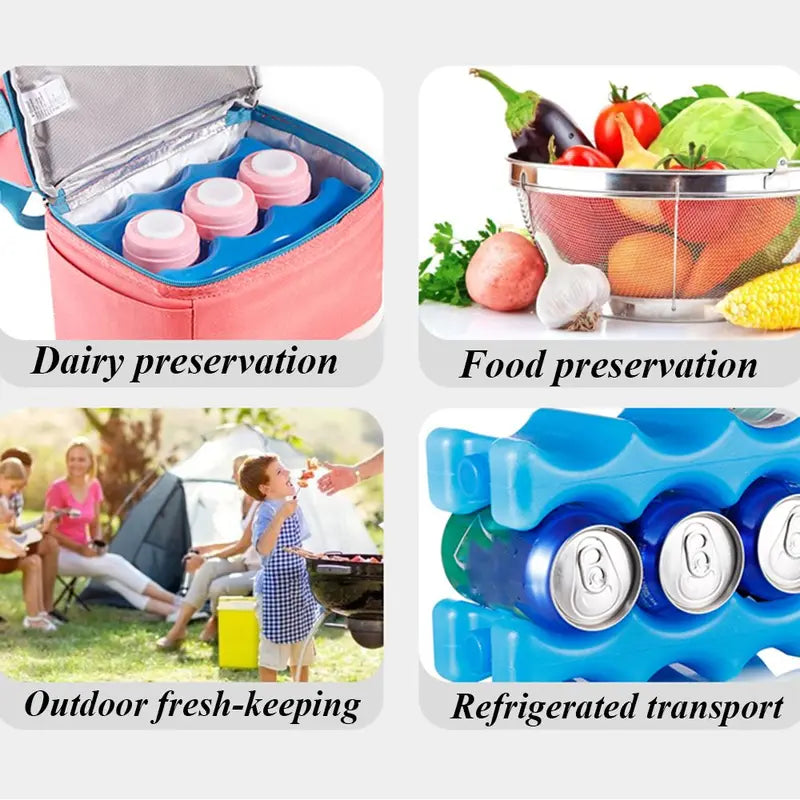 Reusable Insulated Freezer Pack for Lunch, Breast Milk, Cooler, 650ml