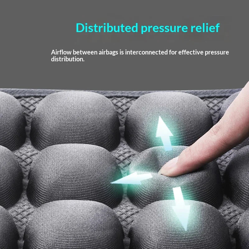 Anti-Decubitus 5D Air Cushion with 56 Interconnected Airbags for Pressure Relief Seat Pad