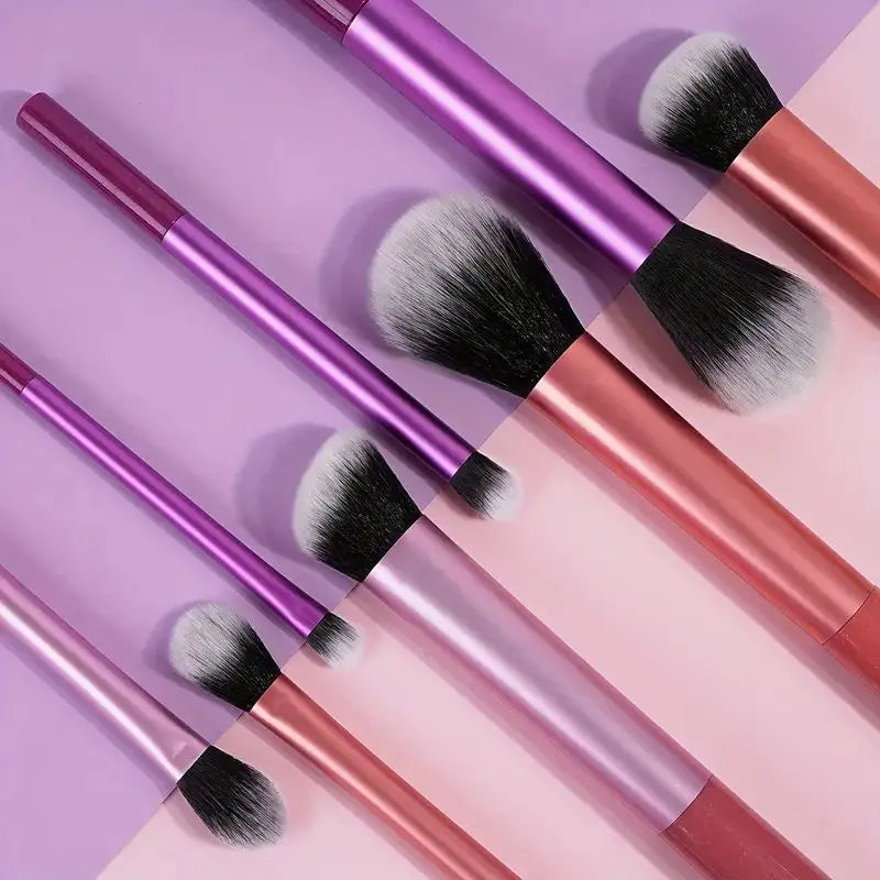 8-Piece Makeup Brush Set - Soft Synthetic Hair, Cruelty-Free, Easy to Clean