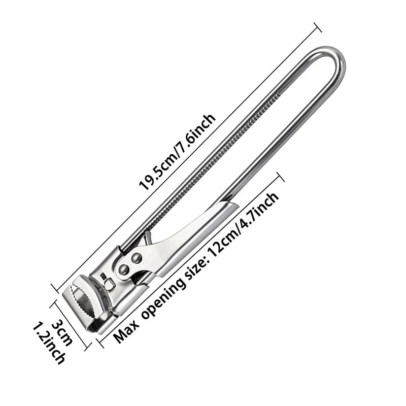Stainless Steel Adjustable Bottle and Can Opener - Heavy Duty Kitchen Tool