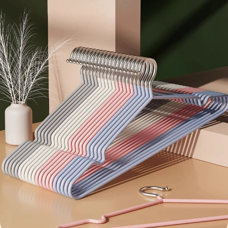 Heavy Duty Metal Clothes Hangers - Anti-Slip Space Saving Closet Organizer 20/30pcs