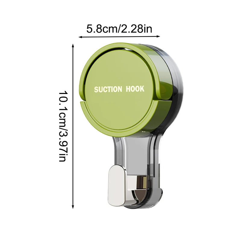 Strong Vacuum Suction Hooks No-Drill Adhesive for Bathroom Kitchen Door