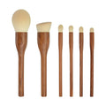 Cosmetic Makeup Brushes Set with Sandalwood Handle - Soft Synthetic Fibers for Foundation, Blending & Eyeshadow