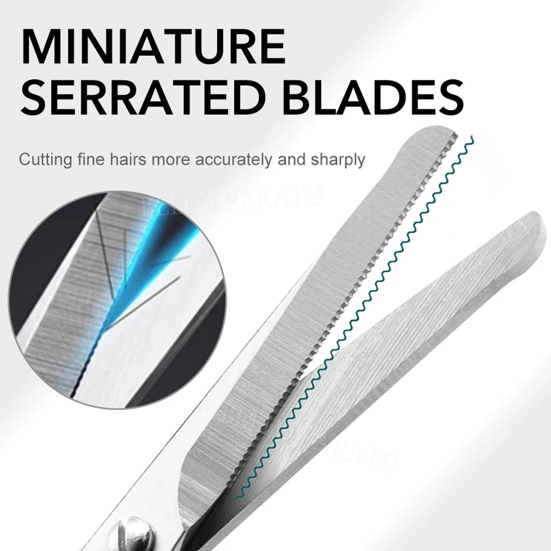 Nose Hair Scissors Trimmer - Stainless Steel Facial Hair Grooming Tool