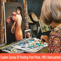 Custom Handpainted Canvas Art for Photos Pets Wedding Personalized Wall Decor