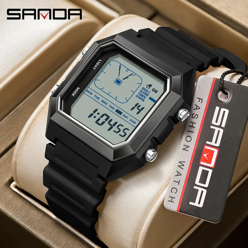 Digital Sports Alarm Watch for Men Women Boys Multifunction Luminous Chronograph