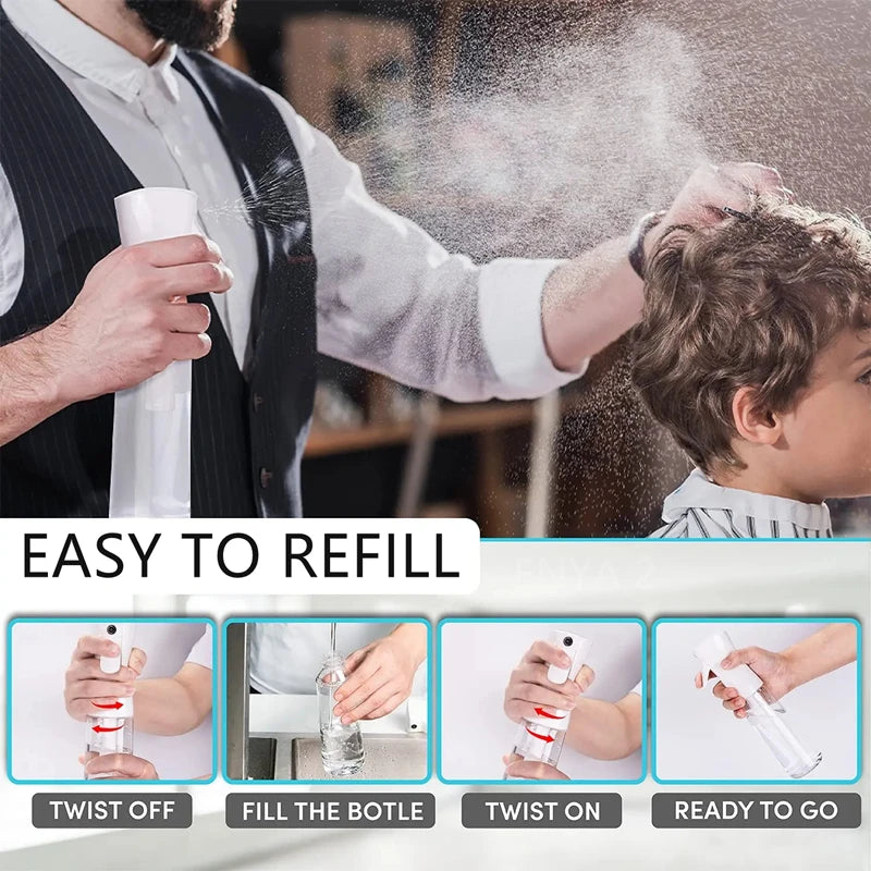 High Pressure Spray Bottle for Hair & Disinfection | Atomized Mist