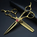 Professional 6-Inch Hair Thinning & Cutting Scissors - Japanese 440C Steel, Multiple Colors