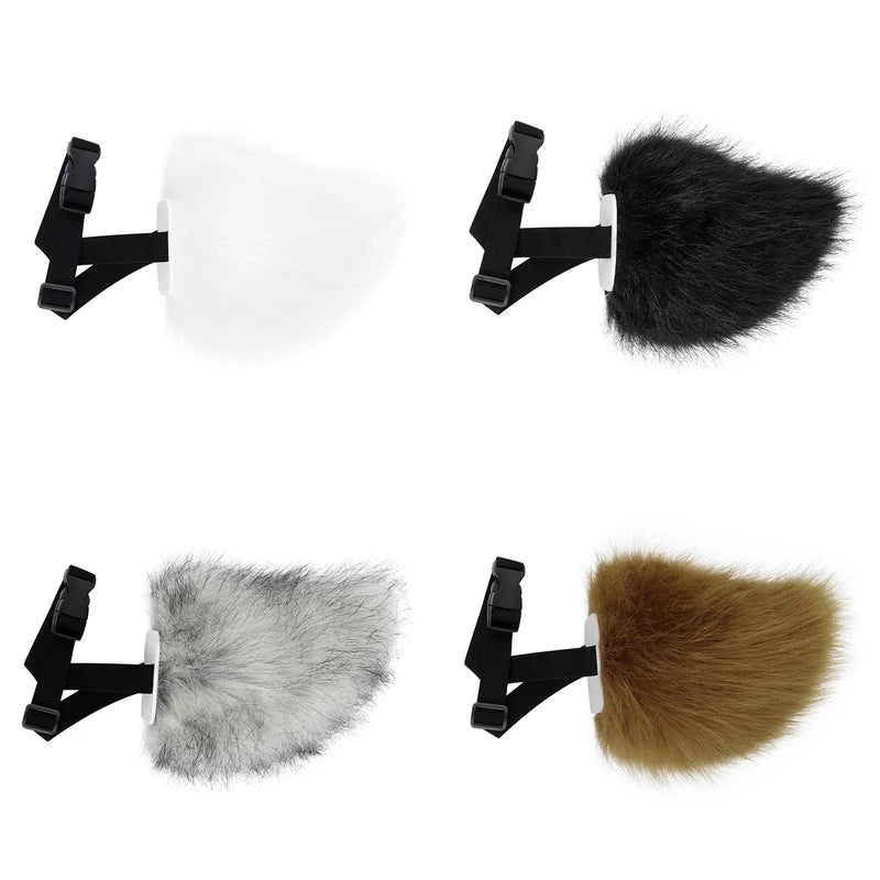 Plush Faux Fur Bunny Tail Cosplay Accessory for Halloween and Easter Costumes