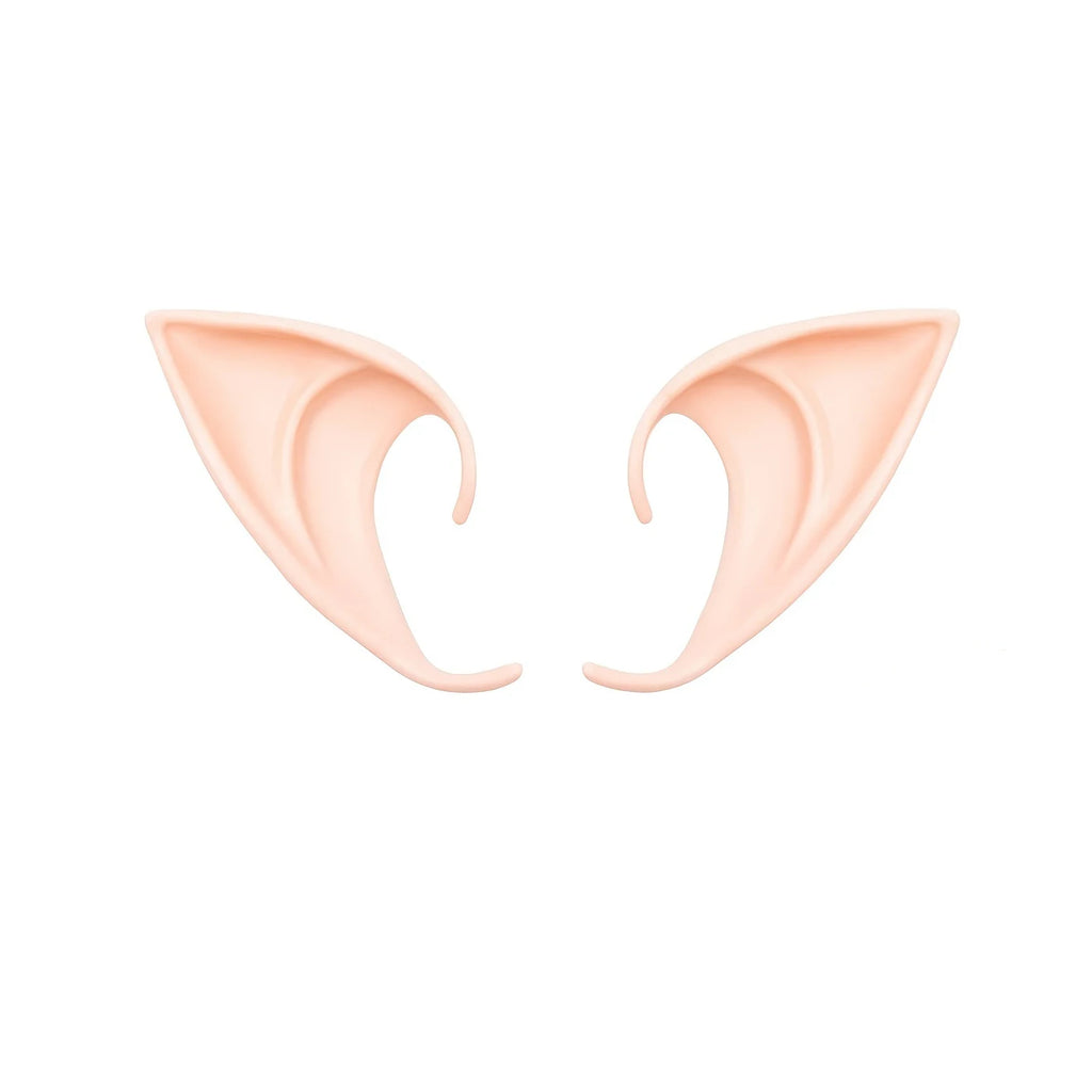 Fairy Elf Ears Cosplay Accessories - Soft Pointed Tips for Anime Party Halloween Christmas