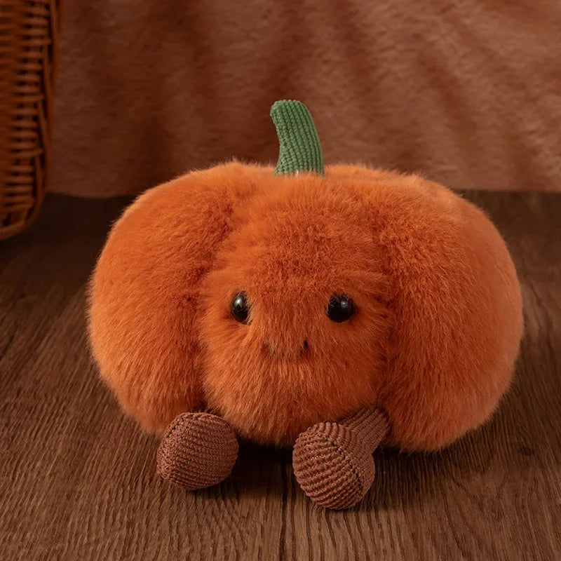 Cute Cartoon Pumpkin Plush Toy - Halloween Decor & Holiday Throw Pillow