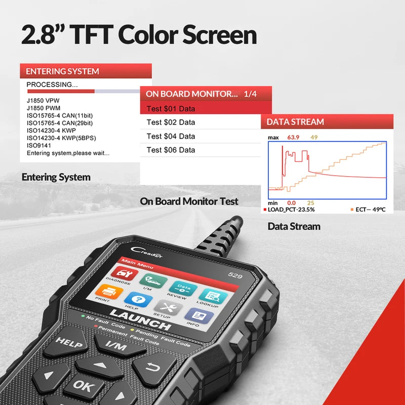 OBD2 Scanner Car Diagnostic Tool Engine Code Reader Fault Code Check