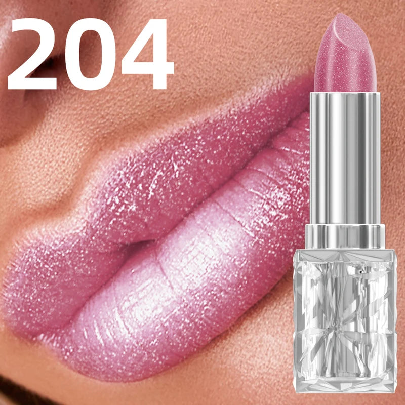Colorful Glitter Metallic Velvet Lipstick Waterproof Long Lasting Lip Tint