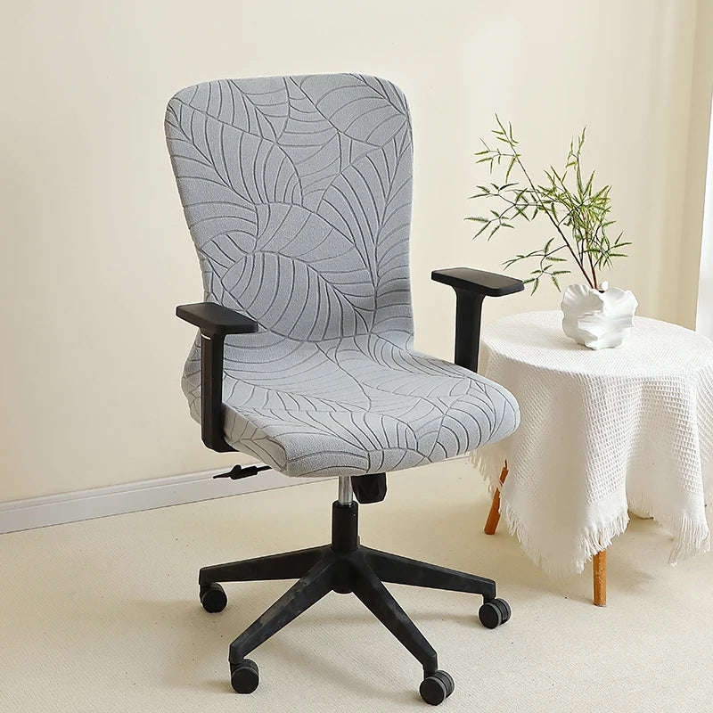 Stretch Office Chair Cover Anti-Dirt Jacquard Armchair Protector for Study Room & Hotel