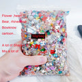 50g Mixed Resin Nail Art Charms - 3D Cartoon Shapes Rhinestones & Gems for DIY Manicure