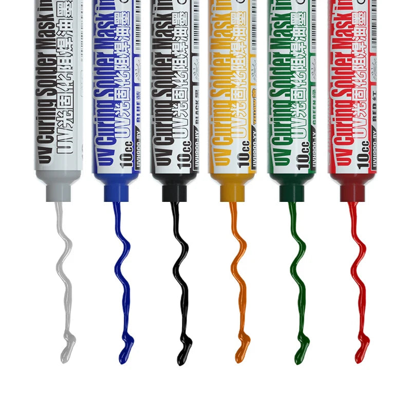 UV Curing Solder Mask Ink for PCB Protection and Repair - Multiple Colors