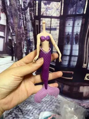 1/12 Doll House Girl Doll Without Head - DIY Nude Movable Body, 25cm