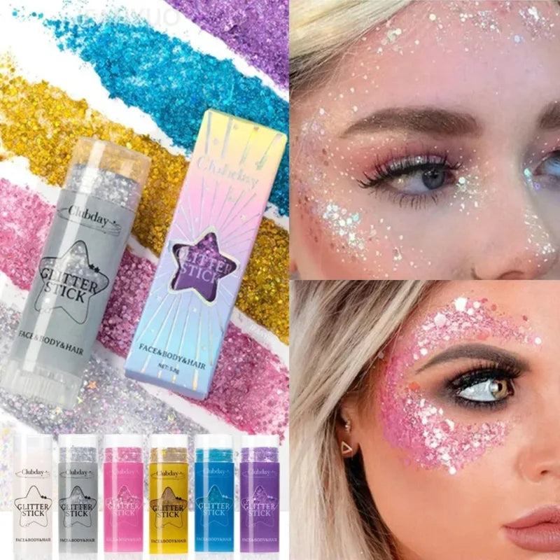 High-Gloss Glitter Gel Stick for Eyes Face & Body - Multiple Colors