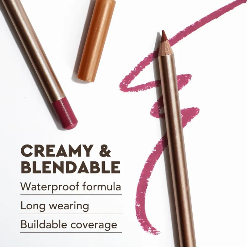 Waterproof Vegan Lip Liner - Long Lasting Matte Lip Makeup with Custom Logo