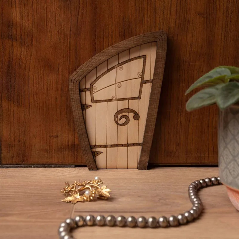 Miniature Fairy Doors for Trees Outdoor Garden Decor - Wood Fairy Garden Accessories
