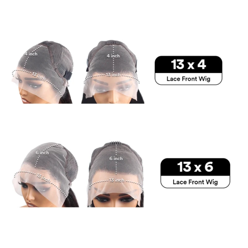 Body Wave Chocolate Brown Lace Front Wig Human Hair 13x6 HD Transparent Frontal 30 Inch