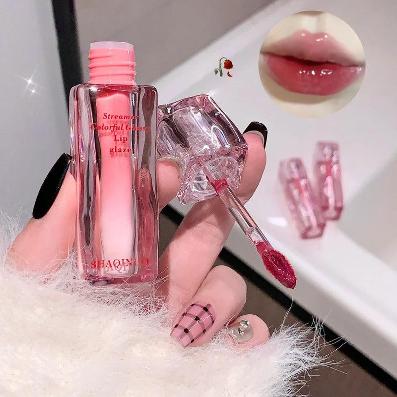 Water Gloss Lip Plumper Lip Gloss Moisturizing Long-Lasting Lip Tint